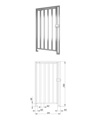 Praktika К-10-Н правая. Калитка полноростовая. OXGARD в Ангарске
