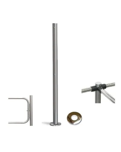 PERCo-BH02 2-16 с крышкой. Стойка с отверстием под стопорный механизм поворотной секции. PERCo в Ангарске