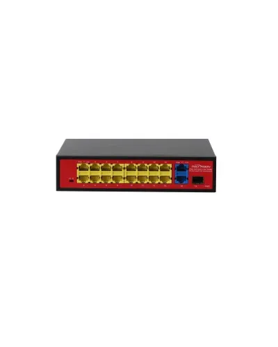 PND-16P-2G1F Lite (180W). Коммутатор неуправляемый 18-портовый с PoE. Polyvision в Ангарске