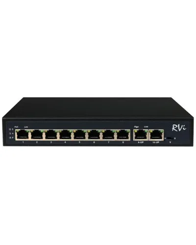 RVi-1NS08F-2T (1G). Коммутатор с питанием по PoE. RVi в Ангарске