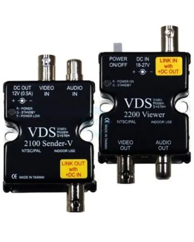 VDS 2100/2200. Удлинитель видео-, аудиосигнала, напряжения питания по коаксиальному кабелю. SC&T в Ангарске