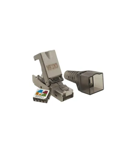 Коннектор 8P8C STP 6A (RJ-45) безынструментальный (10-0240). Разъем RJ-45. SUPRLAN в Ангарске
