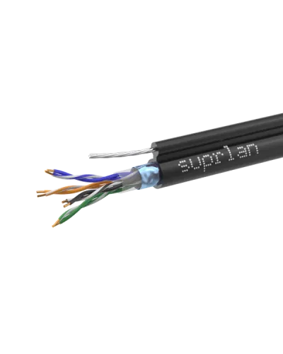FTP Cat.5e 4x2xAWG24 Cu PE Outdoor T-FG8 (трос) Standard (01-1026-1). Кабель «витая пара» (LAN) для структурированных систем связи. SUPRLAN в Ангарске