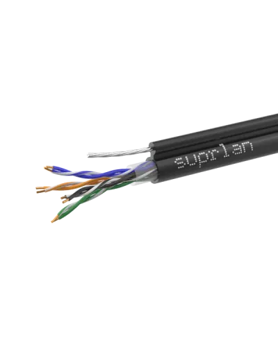 UTP Cat.5e 4x2x0,51 Cu PE Outdoor T-FG8 (трос) Premium (01-0308-1). Кабель «витая пара» (LAN) для структурированных систем связи. SUPRLAN в Ангарске