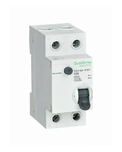 City9 Set 1P+N С 20А 4.5kA 30мА A 230В (C9D55620). Автоматический выключатель дифференциального тока. Systeme Electric в Ангарске