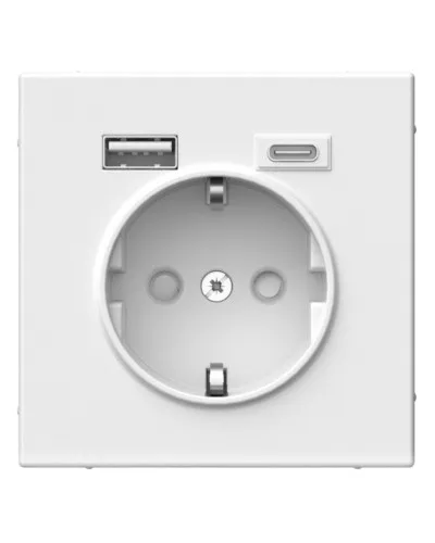 ArtGallery розетка 1-местная с USB тип-A+C, скрытой установки, механизм, белый (GAL000132). Розетка с USB. Systeme Electric в Ангарске