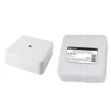 Коробка КР 100х100х44 ОП белая, IP40, с клеммной колодкой (SQ1401-0910). Распаячная коробка. TDM ЕLECTRIC