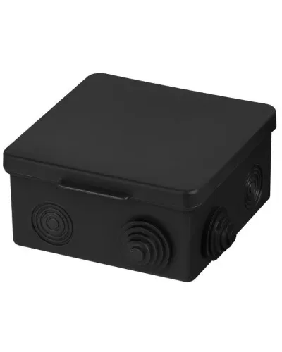 Распаячная коробка ОП 100х100х55мм, крышка, IP54, 8вх., черная TDM (SQ1401-0913). Распаячная коробка ОП. TDM ЕLECTRIC в Ангарске
