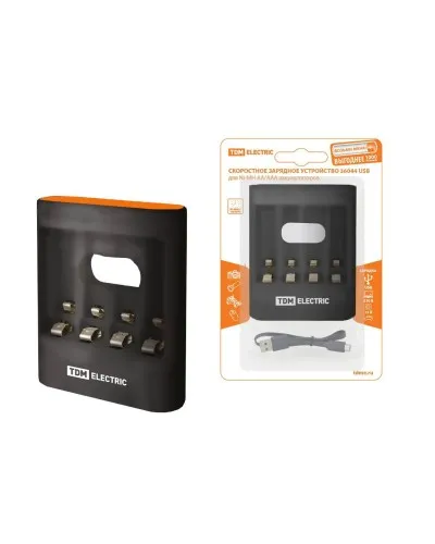 Зарядное устройство 36044 (3600mA 4слота АА/ААА 4 кан.USB) (SQ1702-0100). Зарядное устройство. TDM ЕLECTRIC в Ангарске