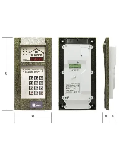 БВД-323FCPW. Вызывная панель цветная. VIZIT в Ангарске