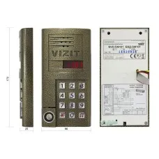 БВД-SM101T. Вызывная панель аудиодомофона. VIZIT