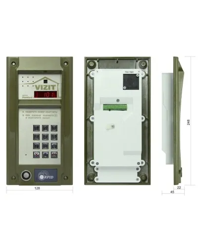 БВД-N101RTCP. Вызывная панель цветная. VIZIT в Ангарске