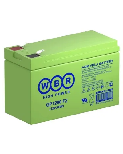 WBR GP1290 F2. Аккумулятор герметичный свинцово-кислотный. WBR в Ангарске