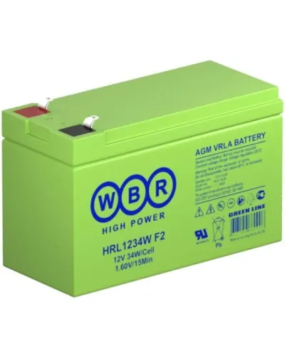 WBR HRL1234W F2. Аккумулятор герметичный свинцово-кислотный. WBR в Ангарске