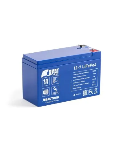 Skat i-Battery 12-7 LiFePo4 (645). Li-Ion аккумулятор. Бастион в Ангарске