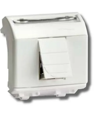 Розетка RJ-45 Brava 2 модуля белая (76450B): Розетка компьютерная с двумя разъёмами в Ангарске