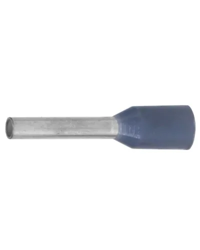 Наконечник-гильза НШВИ 0.75-06, серый (100 шт) (IF0.75-06GR). Наконечник-гильза с изолированным фланцем. ДКС в Ангарске