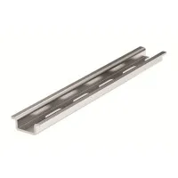 DIN-рейка перфорированная OMEGA 2F 15х5,5 мм L2000 (02130). Дин-рейка перфорированная. ДКС