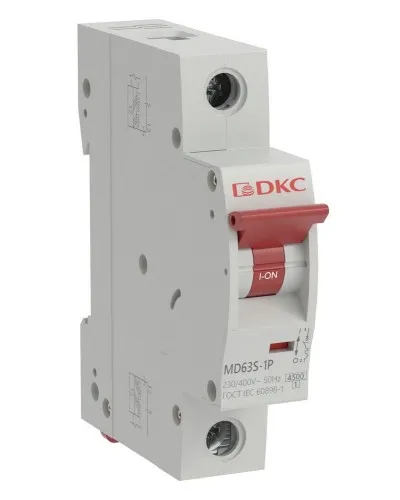 YON max MD63S 1P 6А 4,5кА C (MD63S-1PC6). Автоматический выключатель. ДКС в Ангарске