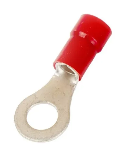 Наконечник НКИ 0,25-1,5 М8 (D8,4мм) с отверстием под винт (100 шт) (2A8P-EE-PA). Наконечник с отверстием под винт и изолированным фланцем ПА. ДКС в Ангарске
