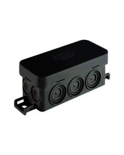 Коробка JBL090 90х42х40, 10 вых., IP55, черная (44055BL-1). Коробка монтажная. Экопласт в Ангарске