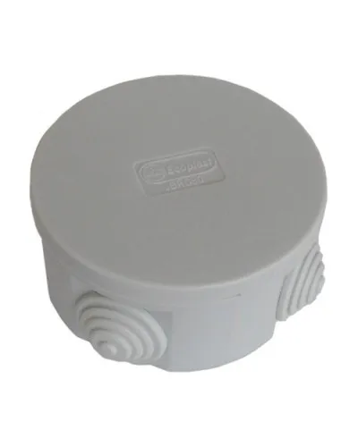 Коробка JBR080 D=80х40, 4 вых., IP44, белая (44005W-1). Коробка монтажная. Экопласт в Ангарске