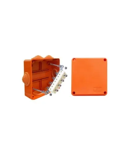 Коробка JBS100 100х100х55, 6 вых., 5P (0,15...2,5мм²) (43057HF): Коробка монтажная, огнестойкая, без галогена в Ангарске