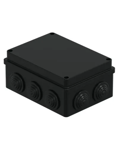 Коробка JBS150 150х110х70, 10 вых., IP55, черная (44009BL-1). Коробка монтажная. Экопласт в Ангарске