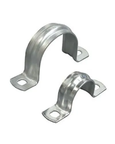Скоба двухлапковая D50 с двумя отверстиями (50шт) (43650-50): Скоба оцинкованная в Ангарске