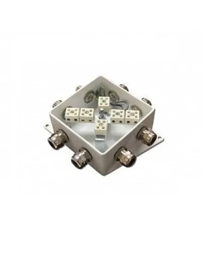 КМ-О (12к*10,0)-IP66-120х120, два ввода: Коробка монтажная огнестойкая в Ангарске