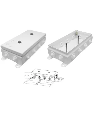 КМ IP55-1224. Коробка монтажная электротехническая. Гефест в Ангарске