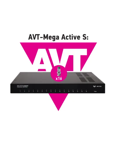 AVT-Mega Active S. 16-ти канальный комплект для передачи AHD/CVI/TVI 5Mp/4Mp/1080p. Инфотех в Ангарске