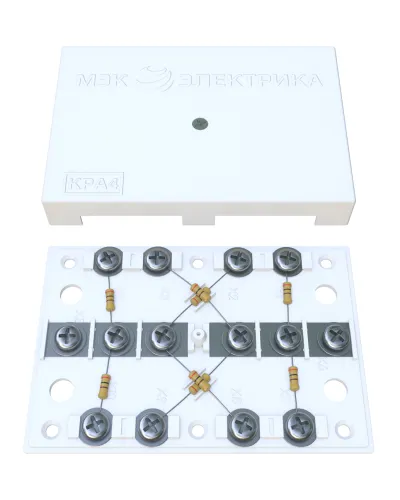 KRA-4 75 Om white (MEC42101). Коробка на 4 абонента. МЭК-Электрика в Ангарске